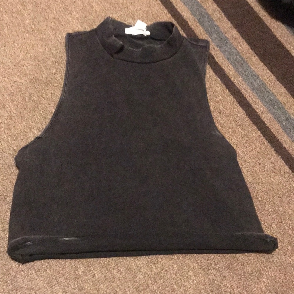 Forever 21 high neck muscle tank crop top